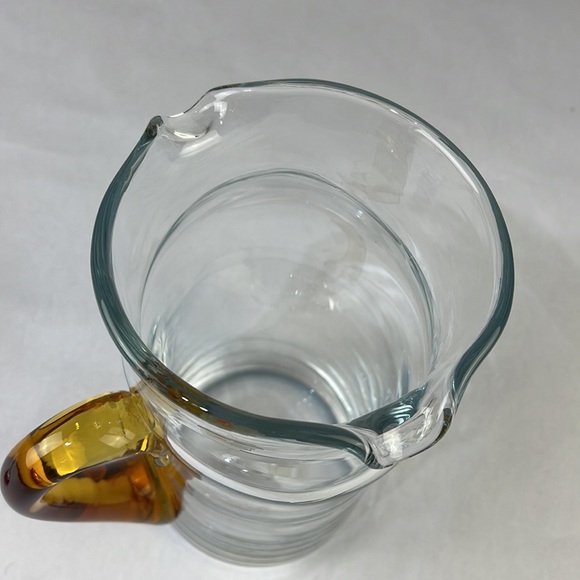 Vintage Blenko Handmade Blown Glass Pitcher - Picture 12 of 16